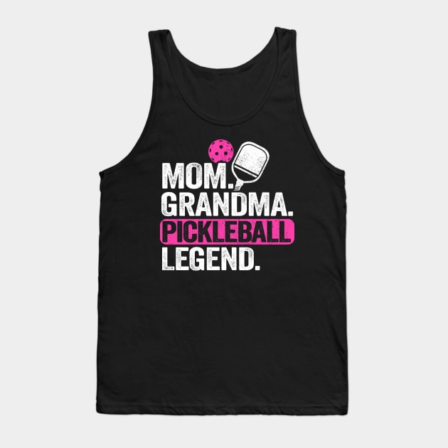 Mom Grandma Pickleball Legend Funny Pickleball Tank Top by Kuehni